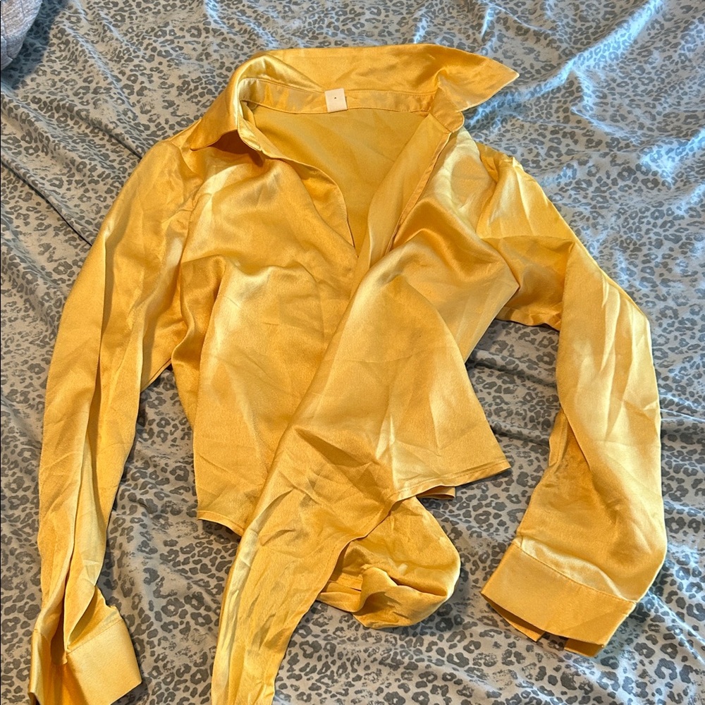 Elegant Yellow Women's Blouse